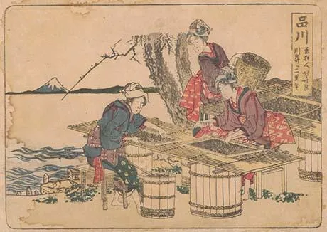 「品川」葛飾北斎　文化元年 (1804)